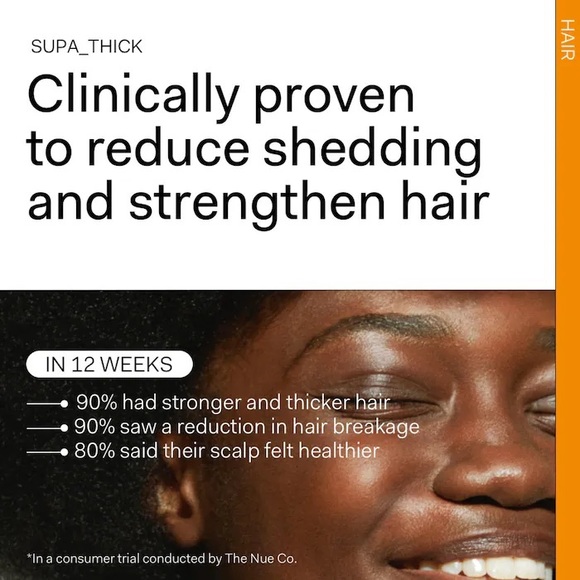 THE NUE COMPANY SUPA THICK SCALP SERUM THINNING HAIR LINE THICKER FULLER HAIR - Picture 7 of 8